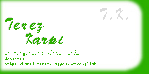 terez karpi business card